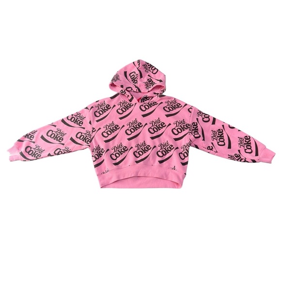 NWT Diet Coke Fleece Hoodie Size M Juniors Women - Picture 1 of 5